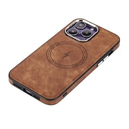 Case MagSafe-kompatible SIM-kort og utløserpinnespor brun iPhone 14 Pro