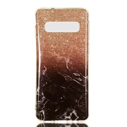 Marble Pattern IMD TPU Soft Back Suojakuori - Samsung Galaxy S10 - Style B