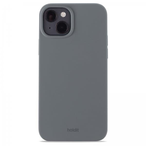 holdit iPhone 14 Plus Deksel Silikon Space Gray