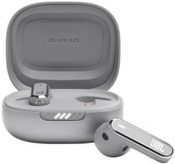JBL Live Flex helt trådløse in-ear hodetelefoner (sølv)