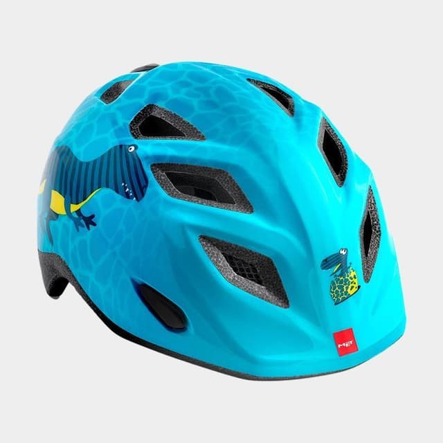 Met Elfo Blue Dinosaurs/Glossy, Cykelhjälm Blå Onesize