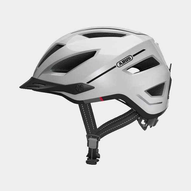 Abus Pedelec 2.0 Pearl White, Cykelhjälm Vit Large