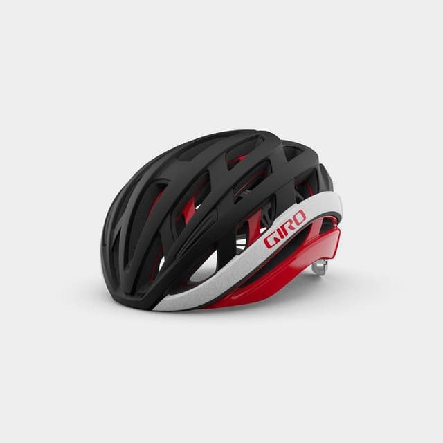 GIRO Helios Spherical MIPS Matte Black/Red, Cykelhjälm Svart S