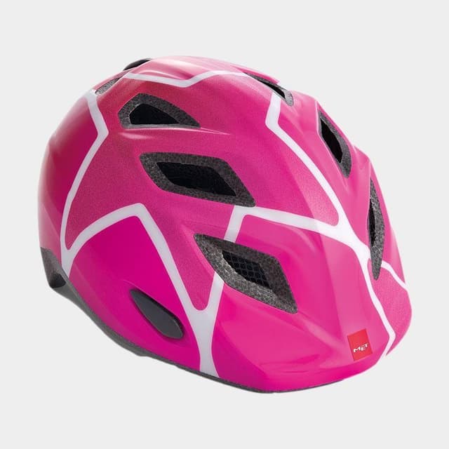 Met Elfo Pink Stars/Glossy, Cykelhjälm Rosa Onesize
