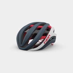 GIRO Aether Spherical MIPS Matte Portaro Grey/White/Red, Cykelhjälm Grå S