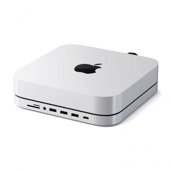 Satechi Type-C Aluminum Stand & Hub for Mac Mini Sølv