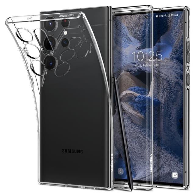 Spigen Liquid Crystal skal Samsung Galaxy S23 Ultra - Crystal clear