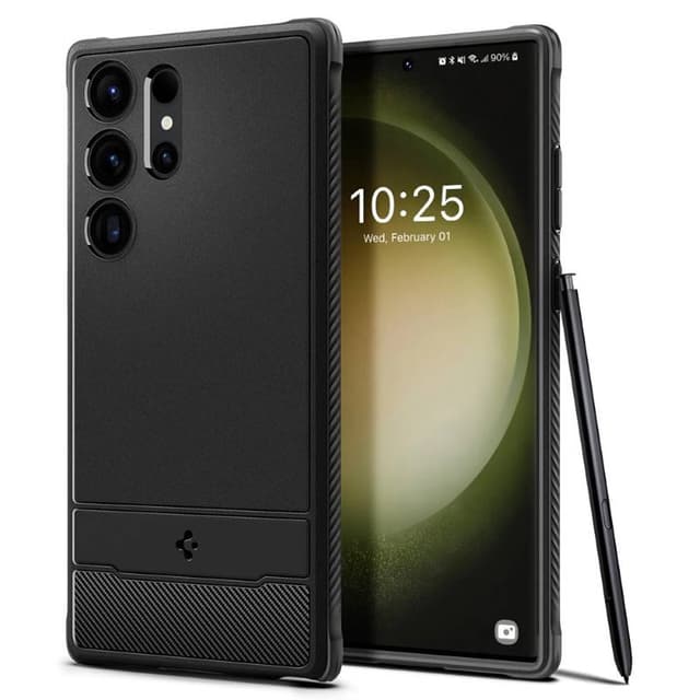 Spigen Rugged Armor skal Samsung Galaxy S23 Ultra - Svart