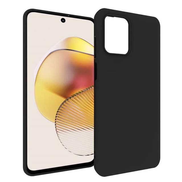 Silikone cover Motorola Moto G73  - Sort