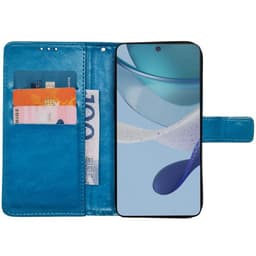 Lompakkokotelo 3-kortti Motorola Moto G53 - Vaaleansininen