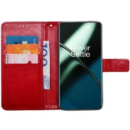 Mobilplånbok 3-kort OnePlus 11 - Röd