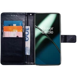 Lompakkokotelo 3-kortti OnePlus 11 - Tummansininen