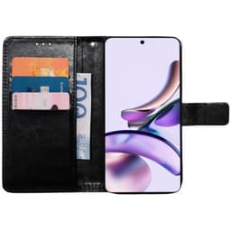 Lompakkokotelo 3-kortti Motorola Moto G13 - Musta