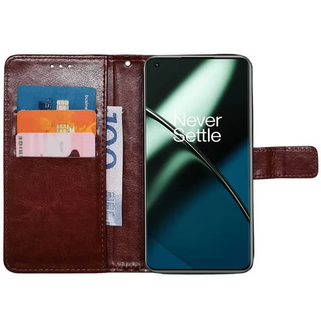 Mobil lommebok 3-kort OnePlus 11 - Brun