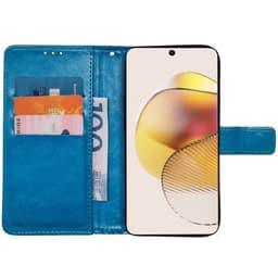 Lompakkokotelo 3-kortti Motorola Moto G73 - Vaaleansininen