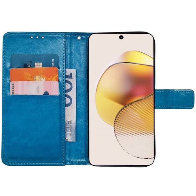 Wallet cover 3-kort Motorola Moto G73 - Lyseblå