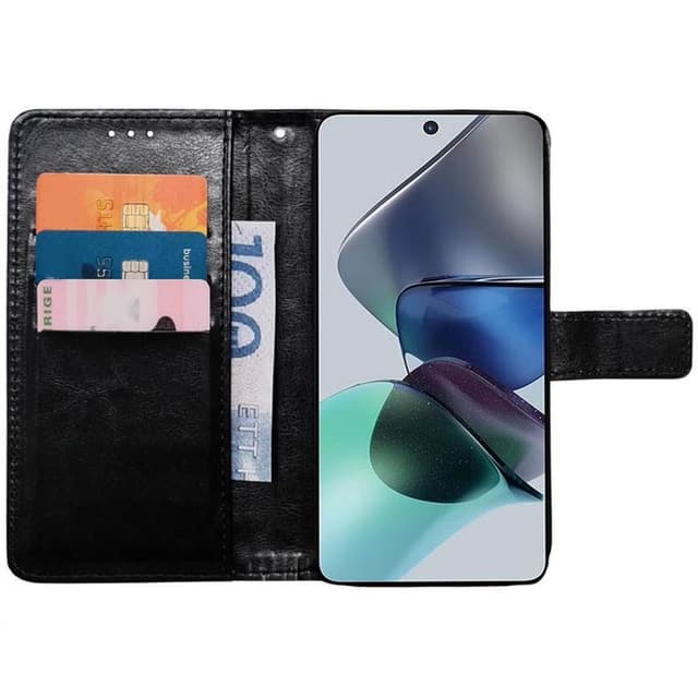 Lompakkokotelo 3-kortti Motorola Moto G23 - Musta