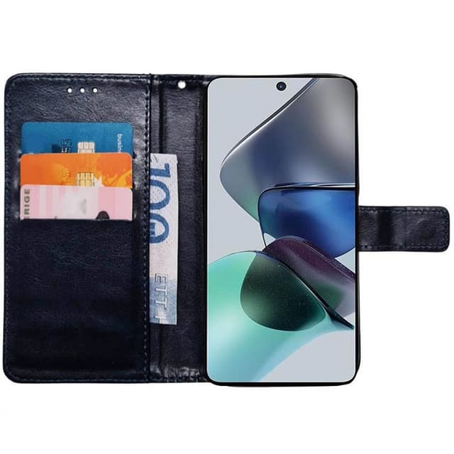 Mobil lommebok 3-kort Motorola Moto G23 - Mørkeblå