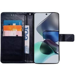Wallet cover 3-kort Motorola Moto G23 - Mørkeblå