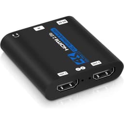 HDMI 2.0 Splitter 1 Port ind 2 ud 4K60HZ Sort