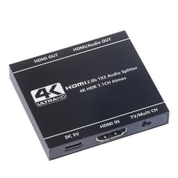 HDMI-jakaja 1 portti 2 ulostuloon 4K60HZ Musta