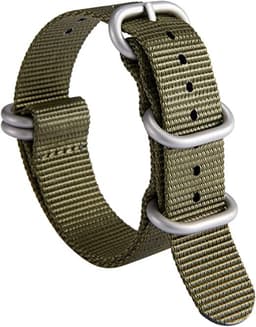 20 mm nylon klockarmband Vihreä