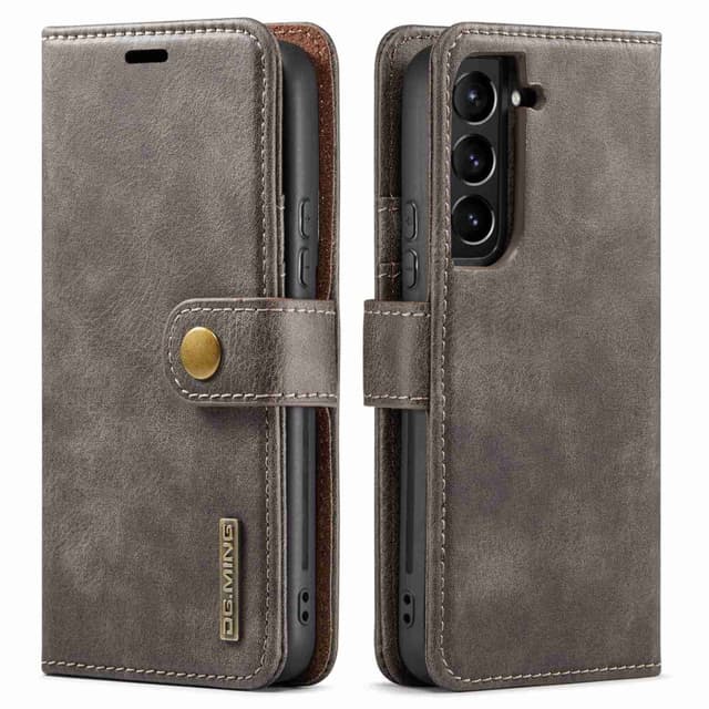 DG MING Samsung S23 2-i-1 Magnet Pungetui - Grå