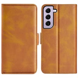 SKALO Samsung S23 Premium Wallet Lompakkokotelo - Vaaleanruskea