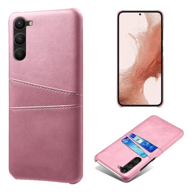 SKALO Samsung S23 PU-læder Kortholder Cover - Rosa guld