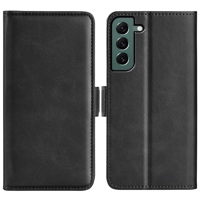 SKALO Samsung S23 Plus Premium Wallet Lompakkokotelo - Musta