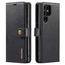 DG MING Samsung S23 Ultra 2-in-1 magneetti lompakkokotelo - Musta