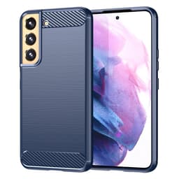 SKALO Samsung S23 Plus Armor Carbon Stöttåligt TPU-skal - Blå