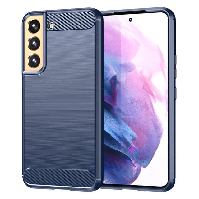 SKALO Samsung S23 Plus Armor Carbon Stöttåligt TPU-skal - Blå