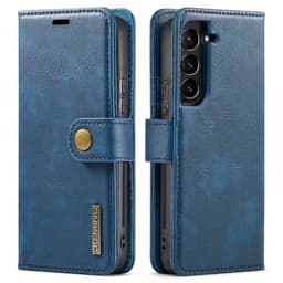 DG MING Samsung S23 2-i-1 Magnet Plånboksfodral - Blå