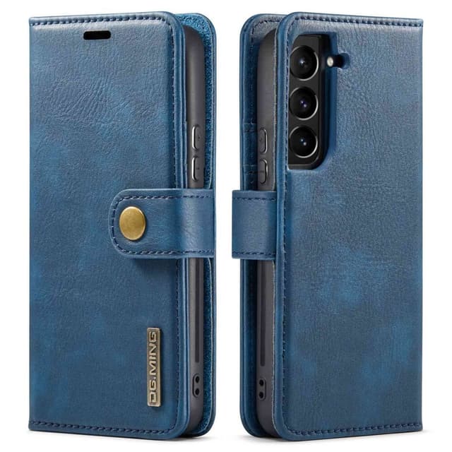 DG MING Samsung S23 2-i-1 Magnet Plånboksfodral - Blå