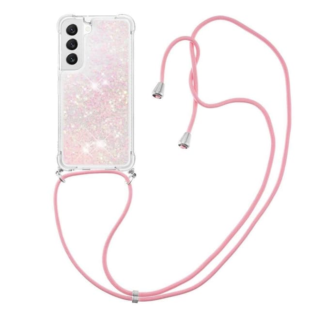 SKALO Samsung S23 Kvicksand Glitter Mobile Collar - Pink