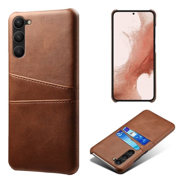 SKALO Samsung S23 PU-nahkainen Korttikotelo - Ruskea