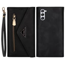 SKALO Samsung S23 Evelope Clutch 8-Lokeroa - Musta