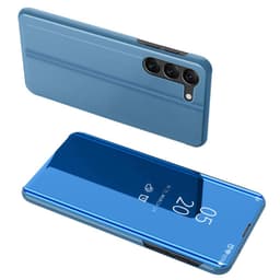 SKALO Samsung S23 Clear View Mirror Lompakko - Sininen