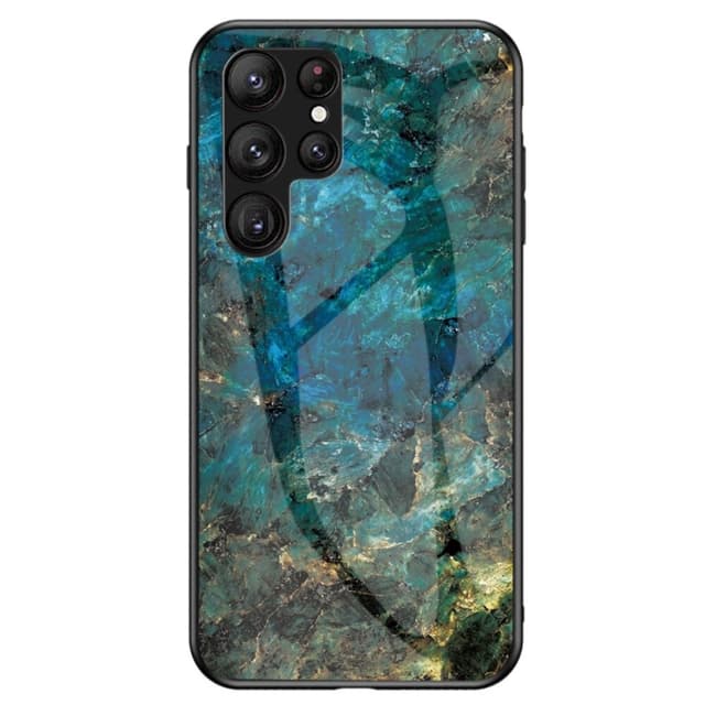 SKALO Samsung S23 Ultra Marmori karkaistu lasi TPU-suojakuori - #3