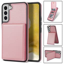 SKALO Samsung S23 PU Läder Skal med Plånbok - Roséguld