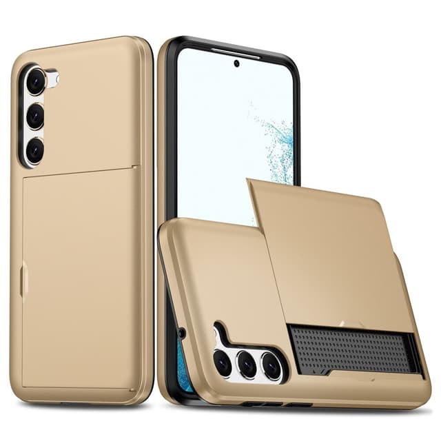 SKALO Samsung S23 Plus Armor Cover kortholder - Guld
