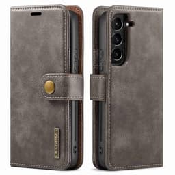 DG MING Samsung S23 Plus 2-i-1 Magnet Plånboksfodral - Grå