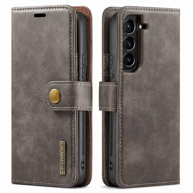 DG MING Samsung S23 Plus 2-i-1 Magnet Plånboksfodral - Grå