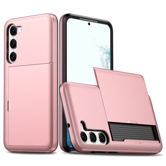 SKALO Samsung S23 Armor Cover kortholder - Rosa guld