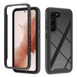 SKALO Samsung S23 Shockproof Clear Hybrid Skal - Svart