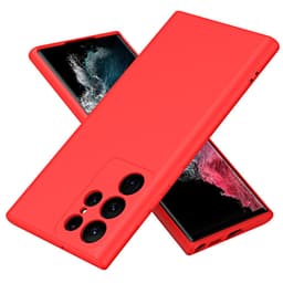 SKALO Samsung S23 Ultra Ultratunn TPU-Skal - Röd