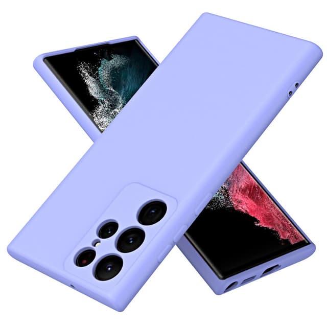 SKALO Samsung S23 Ultra Ultraohut TPU-kuori - Violetti