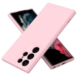 SKALO Samsung S23 Ultra Ultraohut TPU-kuori - Pinkki