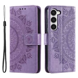 SKALO Samsung S23 Mandala Plånboksfodral - Lila